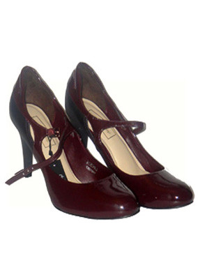 Burgundy shoes