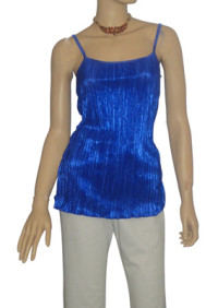 Blue sequin camisole