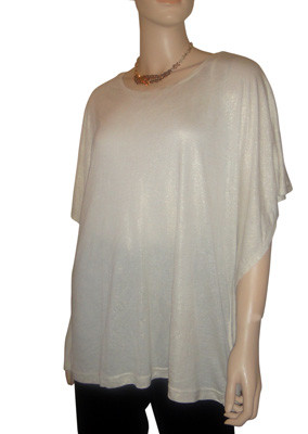 Ivory shimmer top