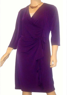 U-Purple-Frill-Dress