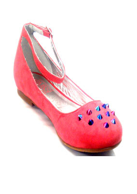 Pink-suede-multi-stud