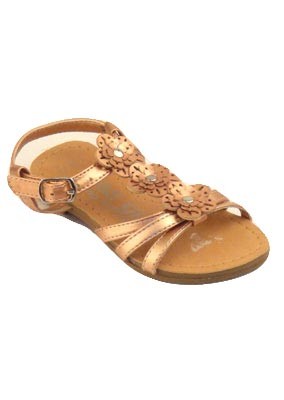 Girls-flower-gold-sandal