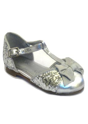 Metallic-bow-sandal