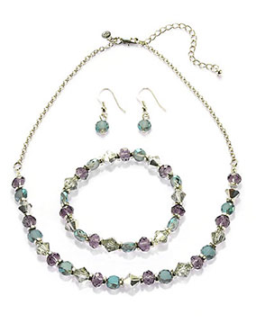 12-50P-Multi-Faceted-Bead-Necklace,-Bracelet-&-Earrings-Set