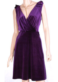 Purple-velvet-dress