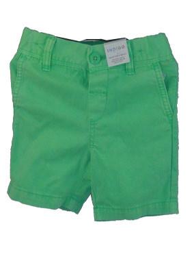 Green-short-jeans